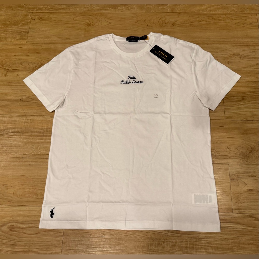 Polo Ralph Lauren Men’s Classic Fit Stitched Logo Pony T-Shirt Tee White S - XXL